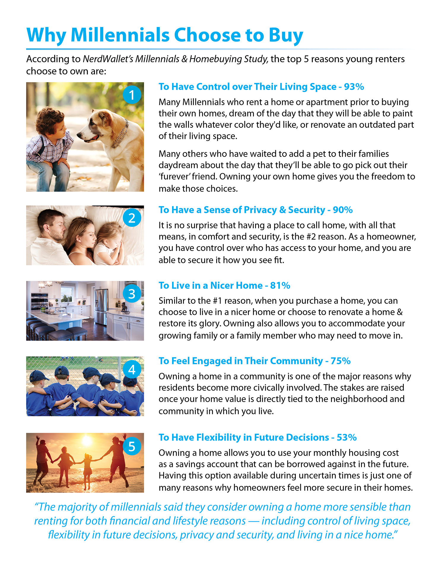 5 Reasons Why Millennials Buy a Home [INFOGRAPHIC] | MyKCM