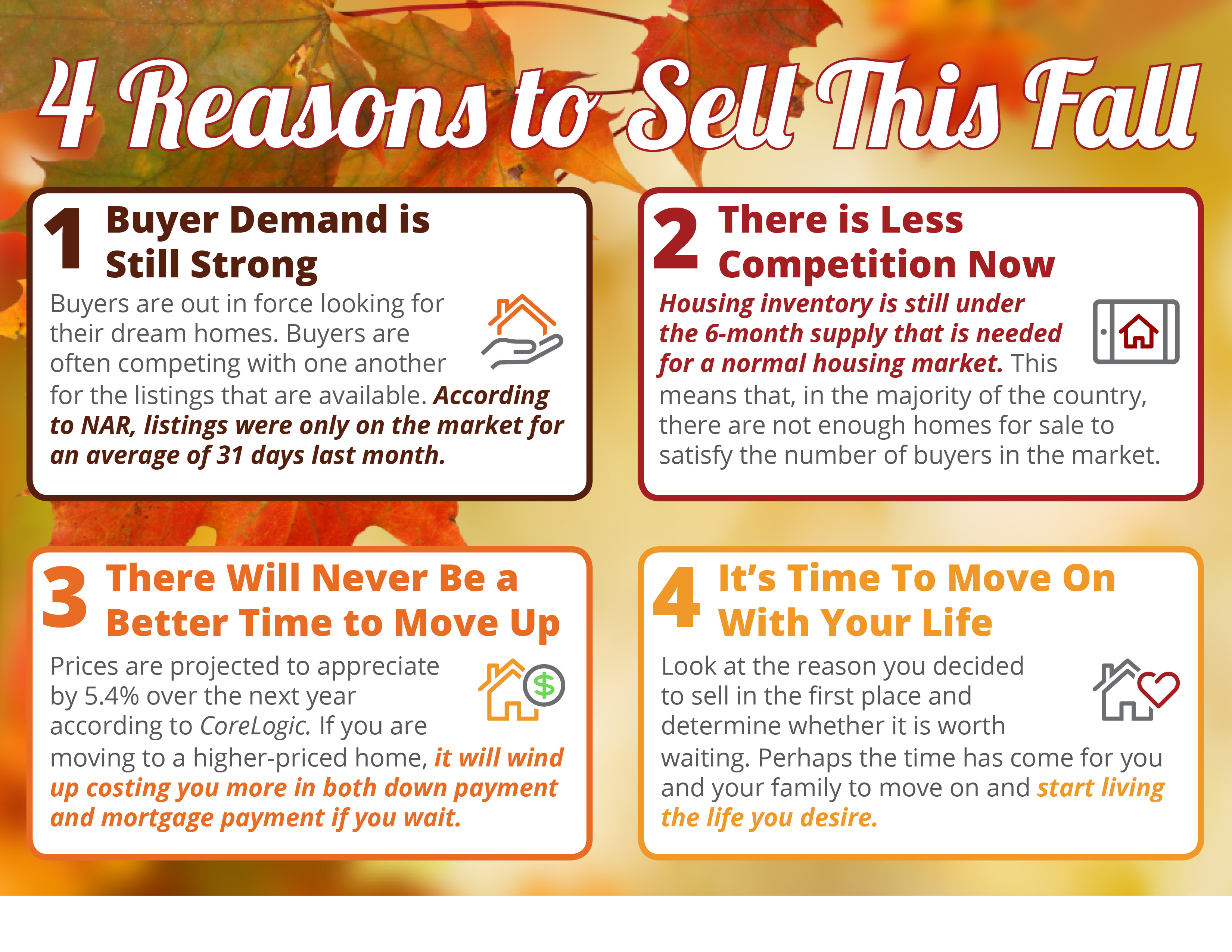 4 Reasons to Sell This Fall [INFOGRAPHIC] | MyKCM